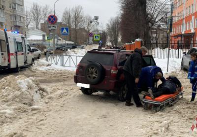 На улице Бабушкина в Рязани внедорожник сбил пенсионерку
